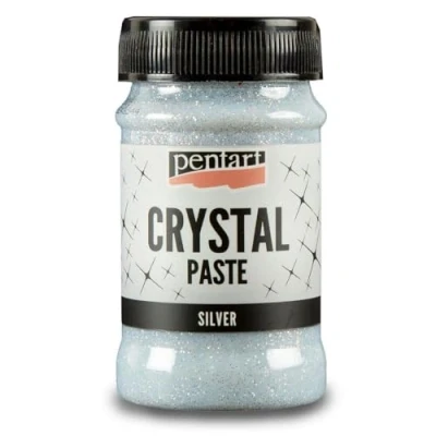 Image of Pentart Crystal Paste 100 ml Silver, one