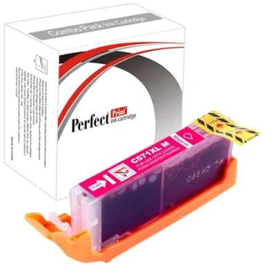 Image of Magenta PerfectPrint Compatible Ink Cartridge Replace CLI571 for Canon Pixma MG5750 MG5751 MG5752 MG5753 MG6850 MG6851 MG6852 MG6853 MG7750 MG7751 MG7752 MG7753