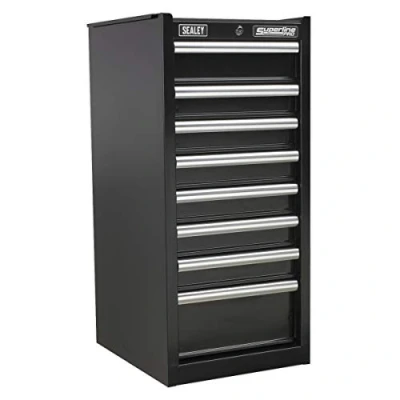 Image of Sealey Superline Pro Hang On Chest 8 Drawer with Ball Bearing Slides Black