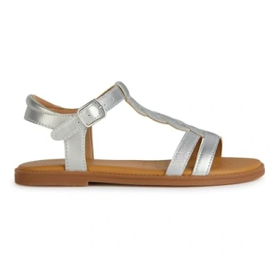 Image of Geox J Karly Girl Sandal, Silver, 10 UK Child