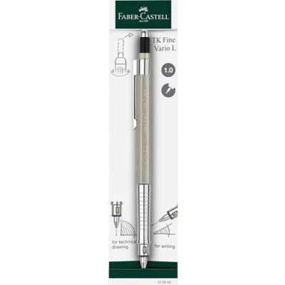 Image of Faber Castell TK Fine Vario L 135940 Mechanical Pencil 1.0 mm Champagne Gold with Soft/Hard Mechanism