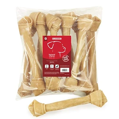Image of Classic Pet Products Rawhide Knot Bone, 305 mm/ 12 inch , Pack of 10