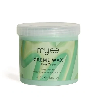 Image of Mylee Tea Tree Soft Creme Wax for Sensitive Skin 450g, Heater Friendly, Ideal All Body Area Stubborn Coarse Hair Removal