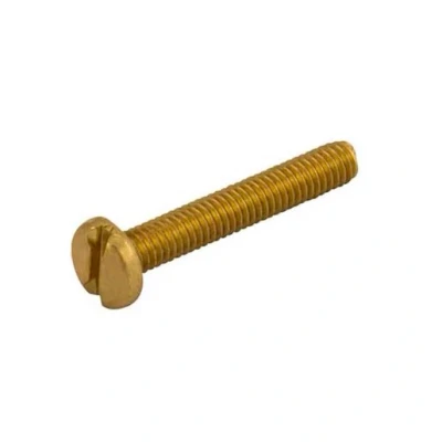 Image of Unicrimp Panhead Machine Screw Brass Pack Of 100 M4 X 20mm Qms4 20B