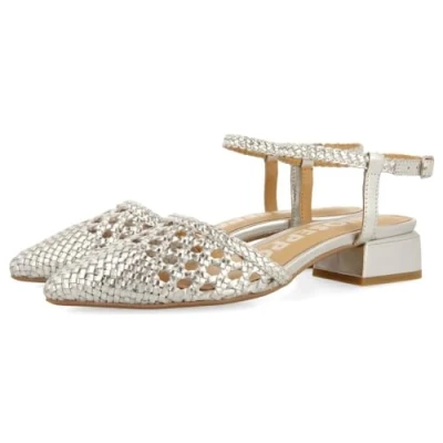 Image of GIOSEPPO Women&#039;s Mineo Ballet Flat, Metallic Silver, 7.5 UK