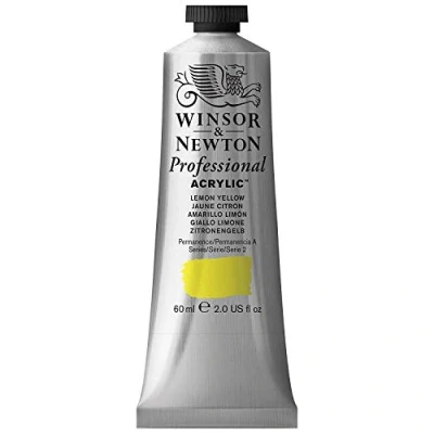 Image of Winsor &amp; Newton 2320346 Professional Acrylic Colour Lemon Yellow, 60 ml (Pack of 1)