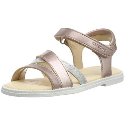 Image of Geox Karly Sandals for kids, Size: 8.5K, Pink Leather