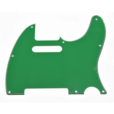 Image of KAISH 8 Hole Tele Style Guitar Pickguard TL Pick Guard Scratch Plate for Telecaster/Tele Green 3 Ply