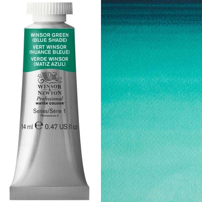 Image of Winsor &amp; Newton Professional Water Colour Green Blue Shade 14ml by