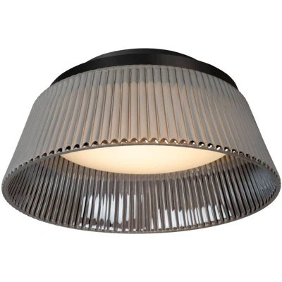 Image of Lucide VIXI Flush ceiling light 35 cm LED Dim. 1x17,6W 2900K Smoke Grey