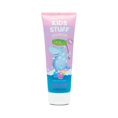 Image of Kids Stuff Bubblegum Burst Body Wash Fun Scent &amp; Blue Gel Formula with Nourishing Natural Marshmallow Extract Dermatologically Tested Mild Gentle on Skin 250ml