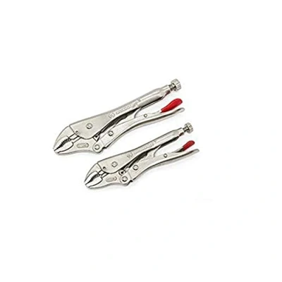 Image of Locking Pliers Set Curved Jaw Mole Grips x2 CLP2SETN 08 Crescent