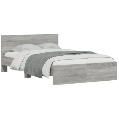 Image of vidaXL Bed Frame without Mattress Grey Sonoma 120x200 cm