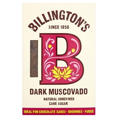 Image of Billington&#039;s Natural Unrefined Dark Muscovado Cane Sugar (500g) Pack of 6