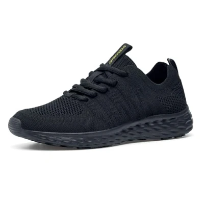 Image of Shoes for Crews Everlight ECO, Men&#039;s Featherweight with Innovative Outsole, Sneakers Trip Protection Black