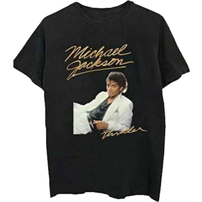 Image of Rockoff Trade Men&#039;s Michael Jackson Thriller White Suit T Shirt, Black (Black Black), XX (Size:XX Large)