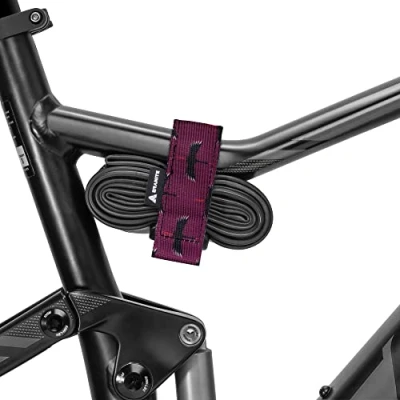 Image of Granite Rockband+ MTB Frame Carrier Strap for Inner Tubes and Bike Tool Kit, Storage Solution Attaching Extra Gear on Your Mountain Bike, BMX Road Gravel (Tsuru)