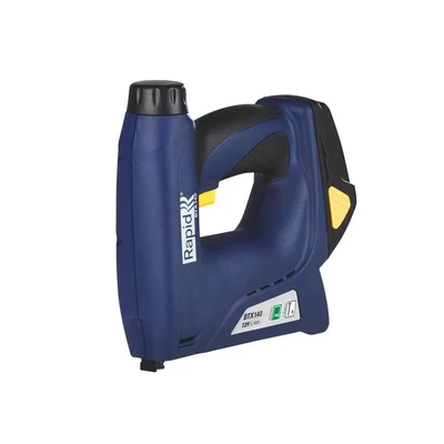 Image of Rapid Electric Staple Gun BTX140 for No. 140 Staples and 8 Brads, Cordless with 1300 Fires per charge, Adjustable Power, Sheet Wood, Insulation Foil, Vapor Guards (5001388)