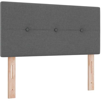 Image of vidaXL Headboard Button Tufted Dark Grey 100 cm Fabric