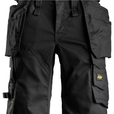 Image of Snickers AllroundWork Women&#039;s Stretch Shorts Holster Pockets Black/Black 54