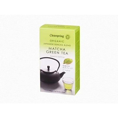 Image of Clearspring Organic Japanese Matcha Sencha 20 Tea Sachets