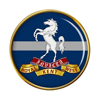 Image of Queen&#039;s Own Royal West Kent Regiment, British Army Pin Badge