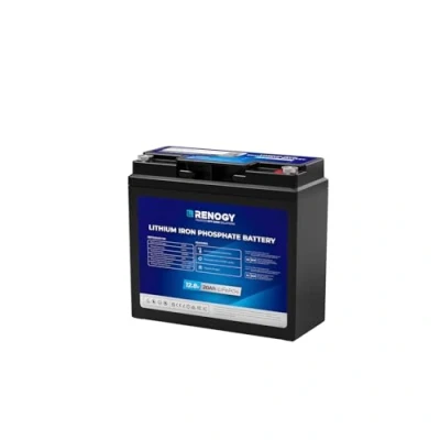 Image of Renogy 20Ah 12V LiFePO4 Lithium Leisure Battery, IP 65 with BMS 4000+ Deep Cycles, Perfect for Trolling Motor, Boat, RV, Fish Finder, Kids Scooters and Power Wheel Chair