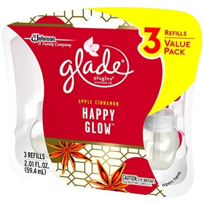 Image of Glade Plugins Scented Oil Air Freshener Refill Happy Glow, 2 Ounce