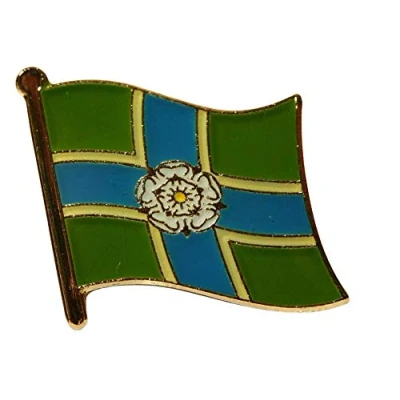 Image of North Riding of Yorkshire County Flag Pin Badge