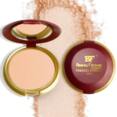 Image of Beauty Forever Pressed Powder, Lightweight Matte Finish Face Buildable &amp; Long Lasting Shine Control, 11gms (PP1002 Candlelight)