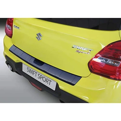 Image of ABS Rear bumper protector compatible with Suzuki Swift Sport 4/2018 &#039;Ribbed&#039; Black