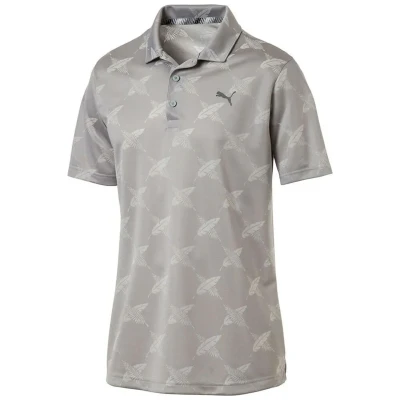 Image of PUMA Golf Mens Alterknit Camo Polo Shirt Quarry S