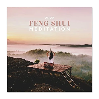 Image of Official Feng Shui 2022 Wall Calendar, 12&quot; x Square Calendar 2022, Family Natural Wonders Travel Secret Santa Gift