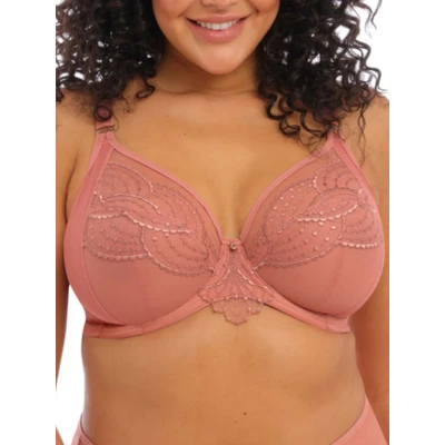 Image of Elomi Women&#039;s Plunge Bra, Opaque, Rosegold, 44FF US