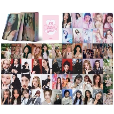 Image of 55pcs Kpop Cards ILLIT I&#039;LL LIKE YOU Mini Album Merch Photocards Set Photo Fan Gift