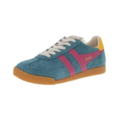 Image of Gola Elan Womens Fashion Trainers in Peacock Fuchsia 4 UK