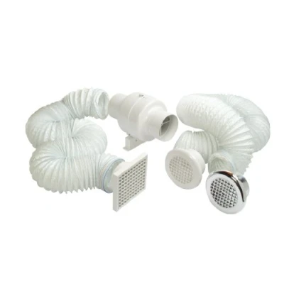Image of Manrose 240V 100mm Centrifugal Inline Shower Fan Kit