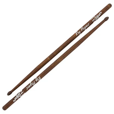 Image of Zildjian Artist Series Hickory Drumsticks Roy Haynes Wood Tip Walnut Stain
