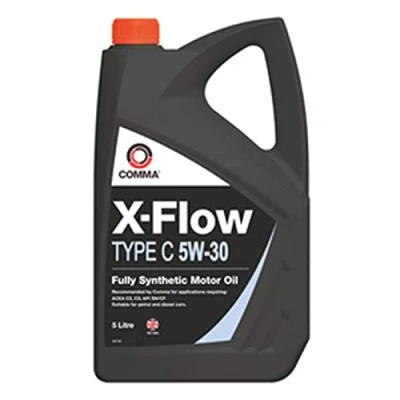 Image of Comma X Flow Type C 5w 30 5w30 Fully Synthetic Car Engine Oil 5 Litres 5L
