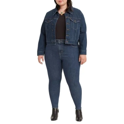 Image of Levi&#039;s Women&#039;s Plus Size 720 High Rise Super Skinny Jeans Echo Stonewash (Blue) 24 Regular
