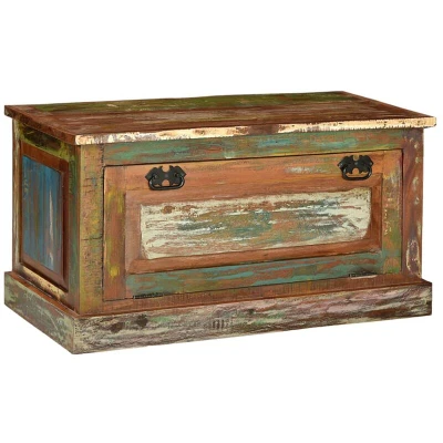 Image of vidaXL Shoe Storage Bench Solid Reclaimed Wood