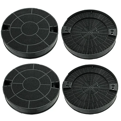 Image of SPARES2GO Carbon Vent Extractor Filter for IKEA Cooker Hood (Pack of 4)