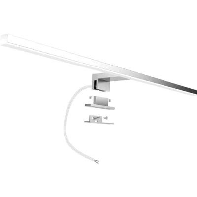 Image of Aogled Led Mirror Light Bathroom 10W 820LM 60cm 230V 4000K,Stainless Steel 3 in 1 IP44 Class II Slim 300mm Bath Lamp,No Flicker, Front/Cabinet/Wall Lighting Neutral White 600mm