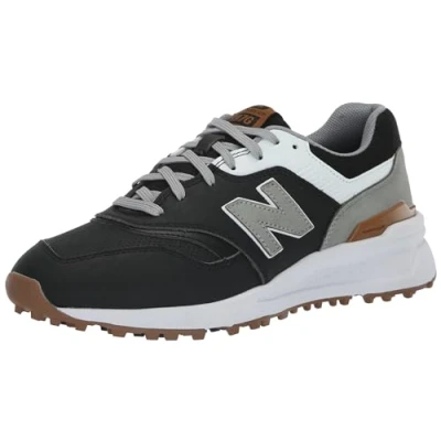 Image of New Balance Men&#039;s 997 Sl Golf Shoe, Black/White, 10