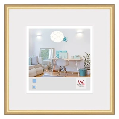 Image of walther Design Picture Frame Gold 13 x cm New Lifestyle Plastic KV313G