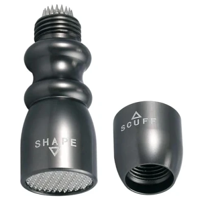 Image of Bohaner 3 in 1Tip Snooker Pool Cue Tip Tool Billiard Accessories Shaper, Scuffer, Aerator Shaper (Grey)