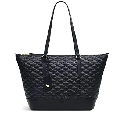 Image of RADLEY Angel Street Medium Zip Top Tote Bag in Black