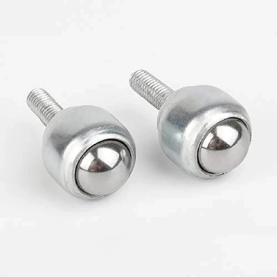 Image of 2Pcs Bolt Type Carbon Steel Ball Transfer Bearing Unit Table Conveyor Roller for Transmission System, Feeding System (CY 25D, M8 Male Thread)