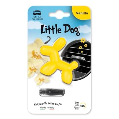 Image of Little Dog LD001 Yellow Animated 3D Character Air Freshener
