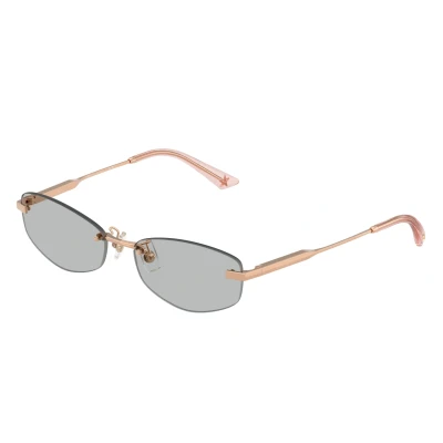 Image of Jimmy Choo Sunglasses Rose goldcoloured, Women&#039;s, Size: 57, gold coloured